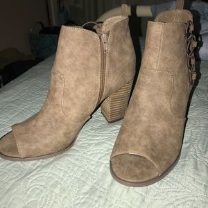 G By Guess Open Toed Booties